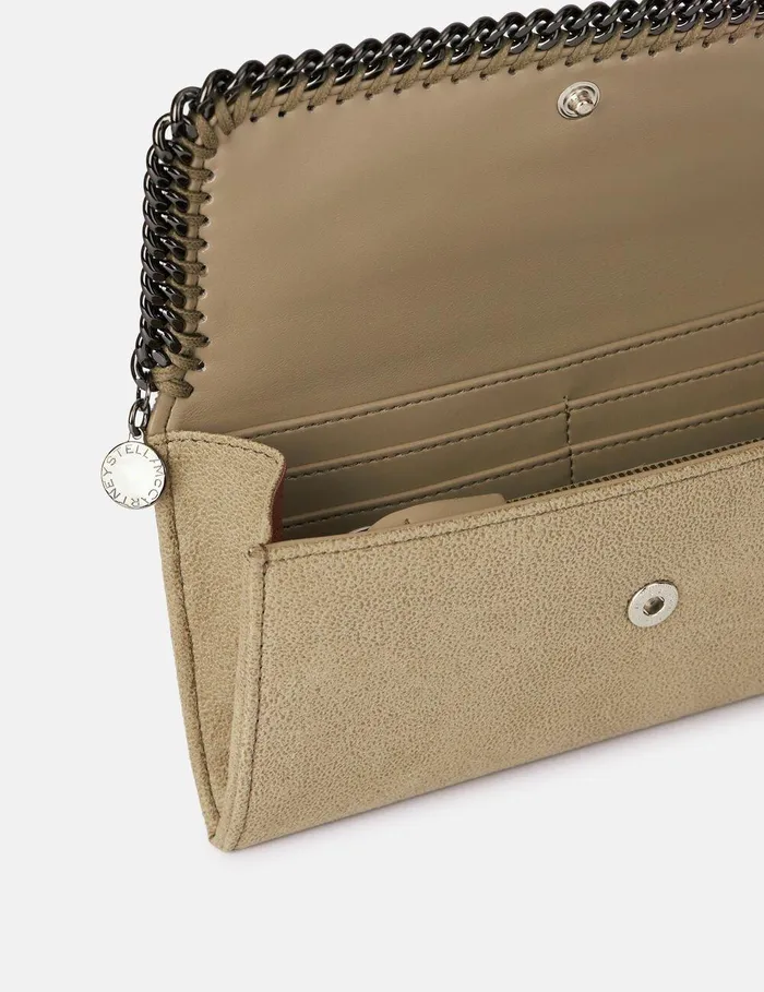 Stella McCartney Long Wallets Women Falabella Flap Continental Wallet Clotted Cream Stella McCartney Long Wallets Women Falabella Flap Continental Wallet Clotted Cream
