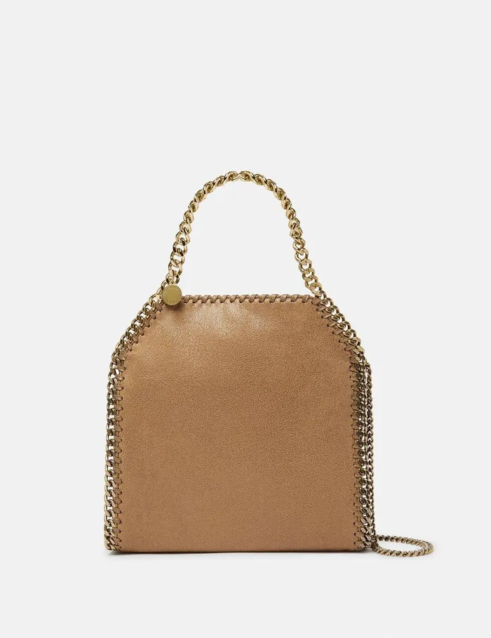 Stella McCartney Mini Bags And Clutches Women Falabella Mini Tote Bag Pecan Brown Stella McCartney Mini Bags And Clutches Women Falabella Mini Tote Bag Pecan Brown