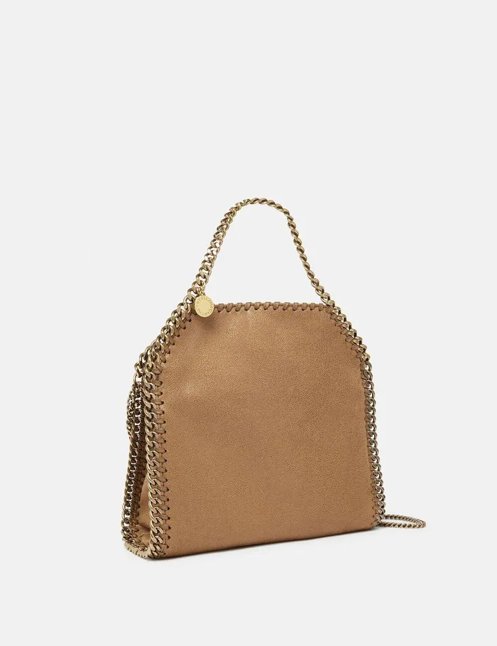 Stella McCartney Mini Bags And Clutches Women Falabella Mini Tote Bag Pecan Brown Stella McCartney Mini Bags And Clutches Women Falabella Mini Tote Bag Pecan Brown