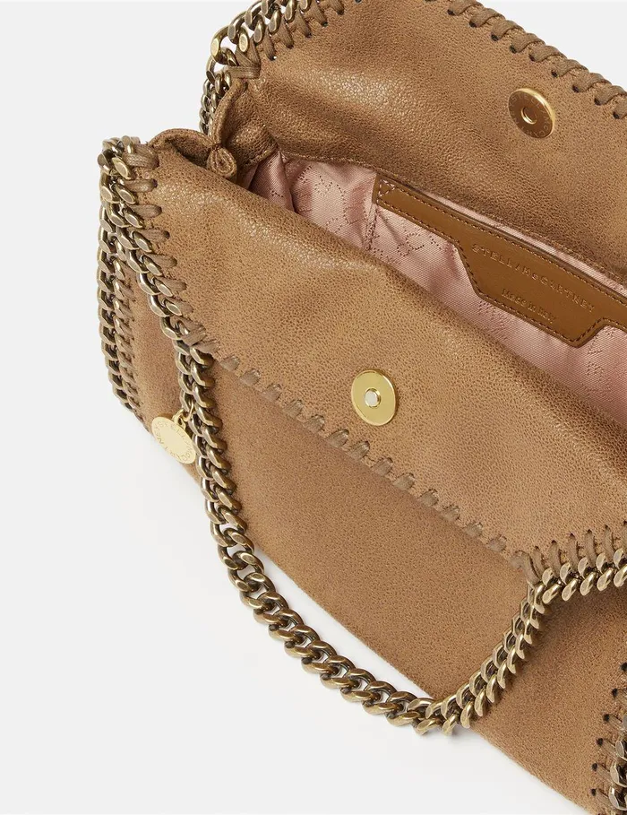 Stella McCartney Mini Bags And Clutches Women Falabella Mini Tote Bag Pecan Brown Stella McCartney Mini Bags And Clutches Women Falabella Mini Tote Bag Pecan Brown