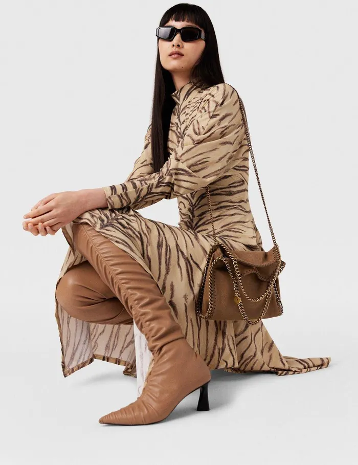 Stella McCartney Mini Bags And Clutches Women Falabella Mini Tote Bag Pecan Brown Stella McCartney Mini Bags And Clutches Women Falabella Mini Tote Bag Pecan Brown