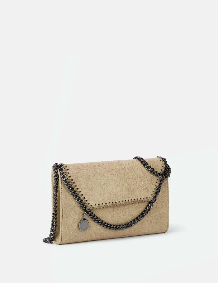 Stella McCartney Mini Bags And Clutches Women Falabella Wallet Crossbody Bag Clotted Cream Stella McCartney Mini Bags And Clutches Women Falabella Wallet Crossbody Bag Clotted Cream