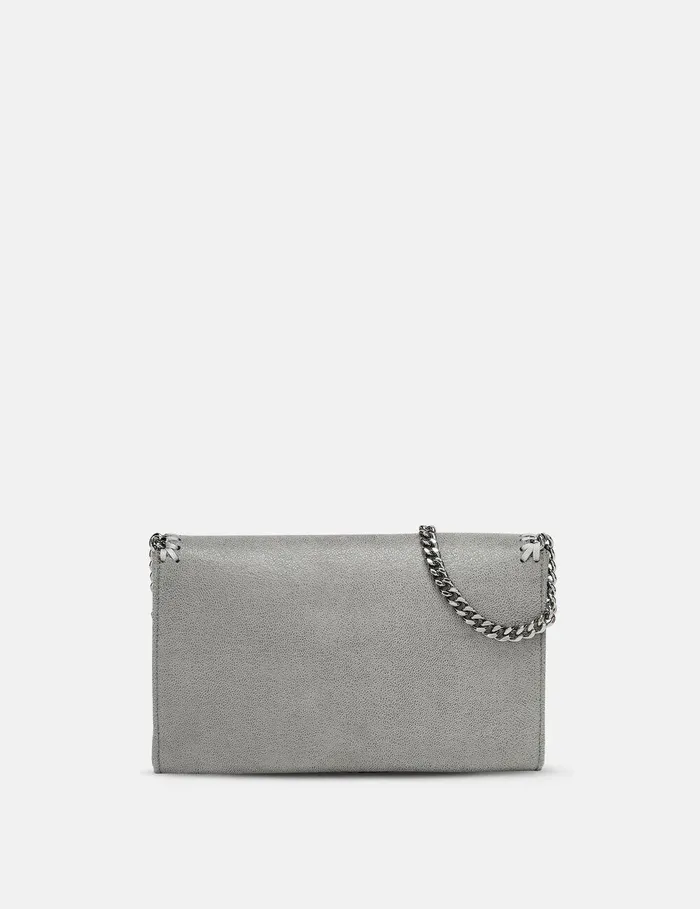 Stella McCartney Mini Bags And Clutches Women Falabella Wallet Crossbody Bag Light Grey Stella McCartney Mini Bags And Clutches Women Falabella Wallet Crossbody Bag Light Grey