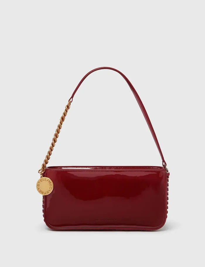 Stella McCartney Mini Bags And Clutches Women Frayme Baguette Shoulder Bag Burgundy Stella McCartney Mini Bags And Clutches Women Frayme Baguette Shoulder Bag Burgundy