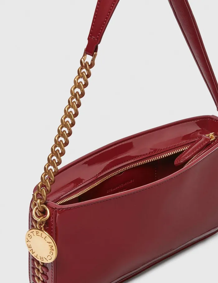 Stella McCartney Mini Bags And Clutches Women Frayme Baguette Shoulder Bag Burgundy Stella McCartney Mini Bags And Clutches Women Frayme Baguette Shoulder Bag Burgundy