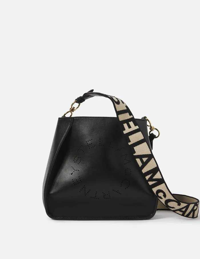 Stella McCartney Mini Bags And Clutches Women Logo Crossbody Bag Black