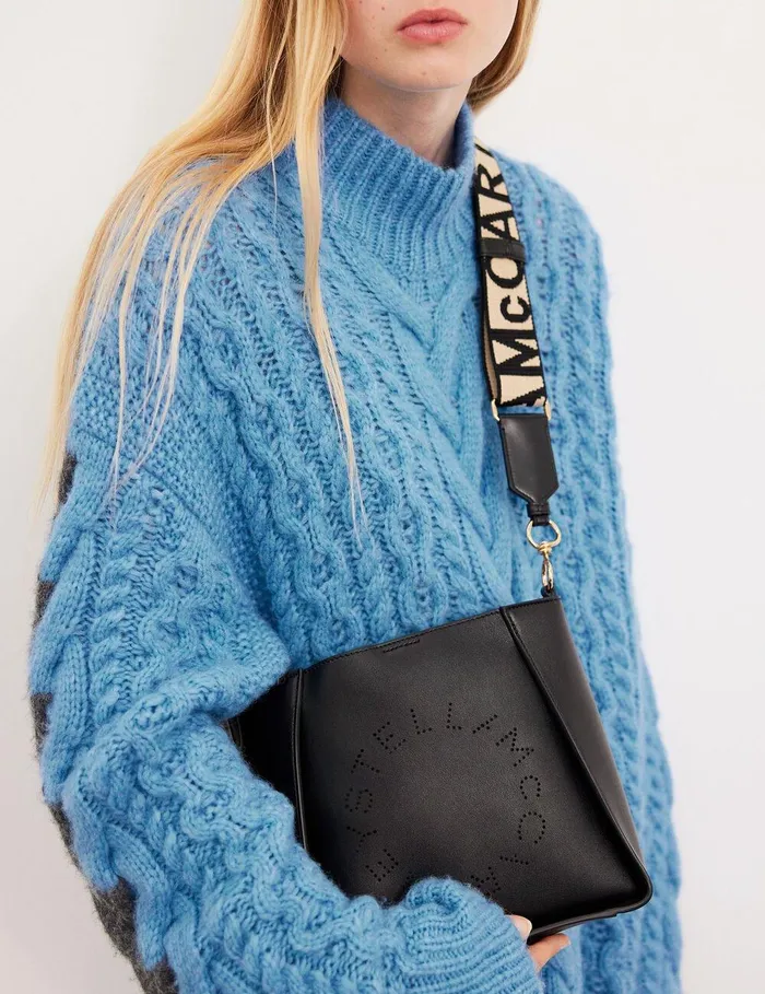 Stella McCartney Mini Bags And Clutches Women Logo Crossbody Bag Black Stella McCartney Mini Bags And Clutches Women Logo Crossbody Bag Black