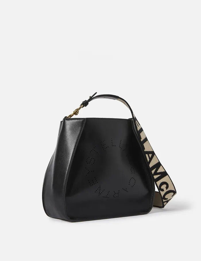 Stella McCartney Mini Bags And Clutches Women Logo Crossbody Bag Black Stella McCartney Mini Bags And Clutches Women Logo Crossbody Bag Black