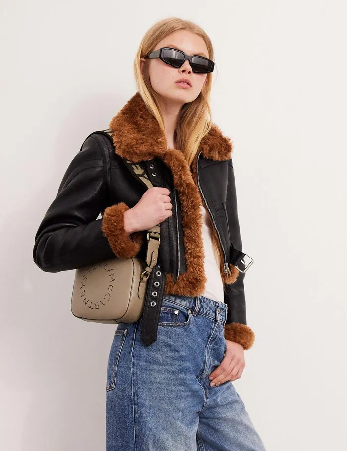 Stella McCartney Mini Bags And Clutches Women Logo Crossbody Camera Bag Moss Stella McCartney Mini Bags And Clutches Women Logo Crossbody Camera Bag Moss