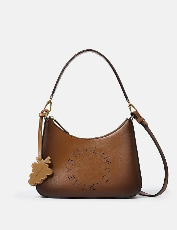 Stella McCartney Mini Bags And Clutches Women Logo Crossbody Shoulder Bag Aged Brown Stella McCartney Mini Bags And Clutches Women Logo Crossbody Shoulder Bag Aged Brown
