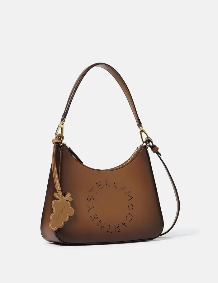 Stella McCartney Mini Bags And Clutches Women Logo Crossbody Shoulder Bag Aged Brown