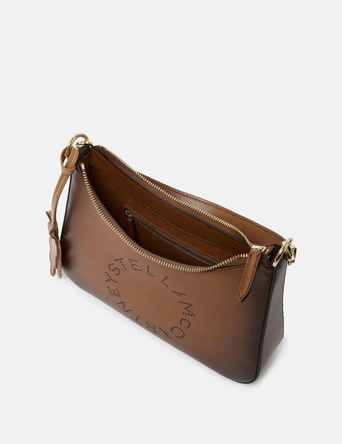 Stella McCartney Mini Bags And Clutches Women Logo Crossbody Shoulder Bag Aged Brown