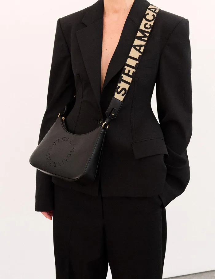 Stella McCartney Mini Bags And Clutches Women Logo Crossbody Shoulder Bag Black Stella McCartney Mini Bags And Clutches Women Logo Crossbody Shoulder Bag Black