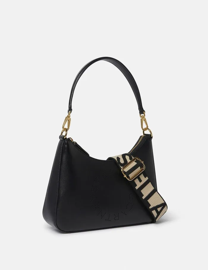 Stella McCartney Mini Bags And Clutches Women Logo Crossbody Shoulder Bag Black Stella McCartney Mini Bags And Clutches Women Logo Crossbody Shoulder Bag Black