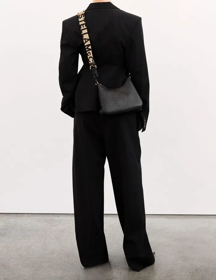 Stella McCartney Mini Bags And Clutches Women Logo Crossbody Shoulder Bag Black Stella McCartney Mini Bags And Clutches Women Logo Crossbody Shoulder Bag Black