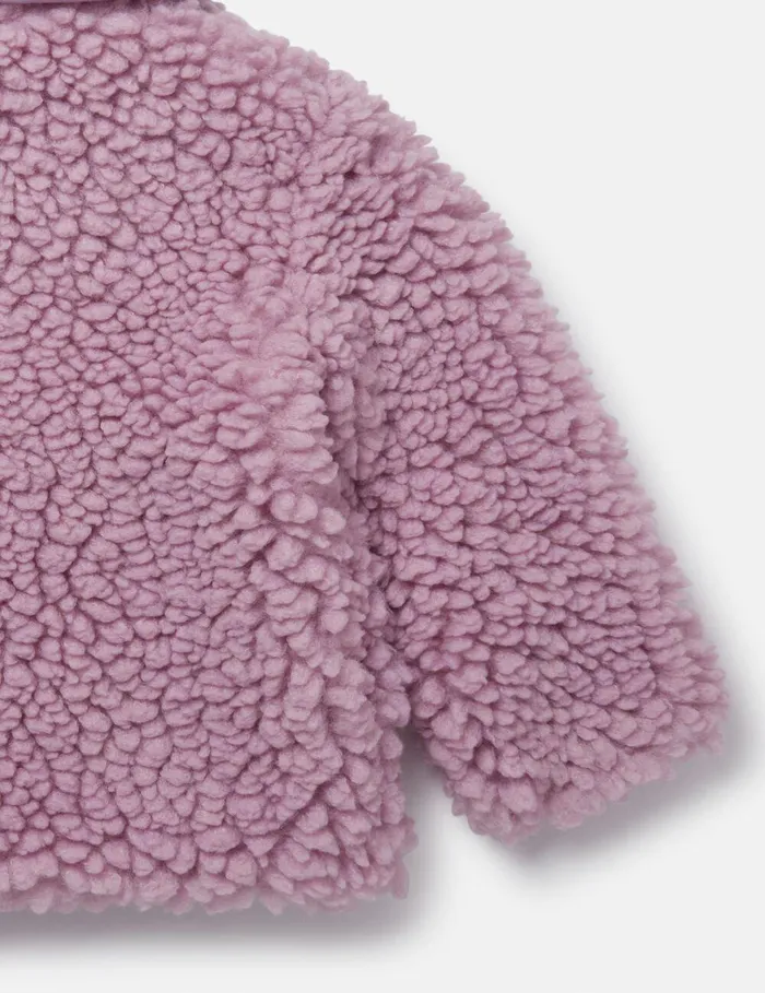 Stella McCartney Outerwear Kids Teddy Bear Coat Lavender Stella McCartney Outerwear Kids Teddy Bear Coat Lavender