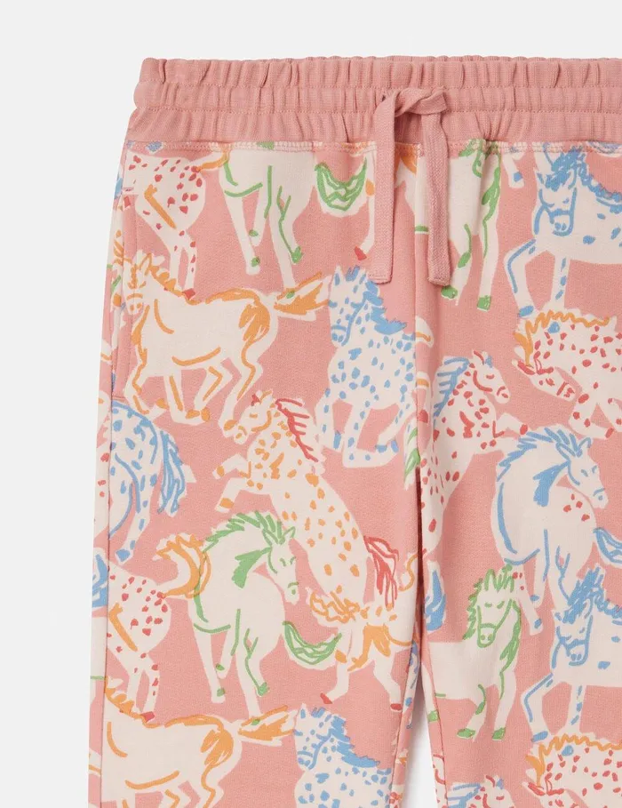Stella McCartney Pants and Shorts Kids Horse Print Joggers Multicolour Stella McCartney Pants and Shorts Kids Horse Print Joggers Multicolour