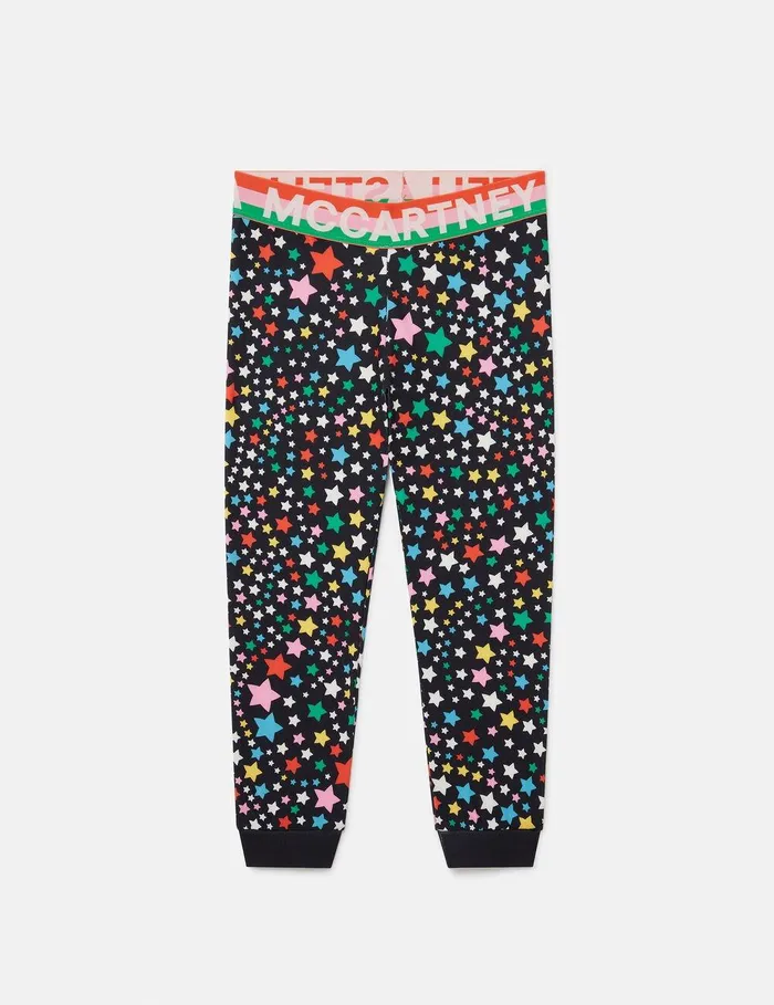 Stella McCartney Pants and Shorts Kids Star Pattern Leggings Multicolour