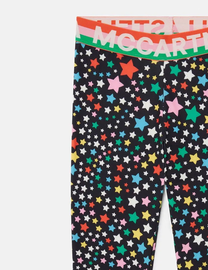 Stella McCartney Pants and Shorts Kids Star Pattern Leggings Multicolour Stella McCartney Pants and Shorts Kids Star Pattern Leggings Multicolour