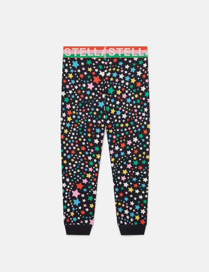 Stella McCartney Pants and Shorts Kids Star Pattern Leggings Multicolour Stella McCartney Pants and Shorts Kids Star Pattern Leggings Multicolour
