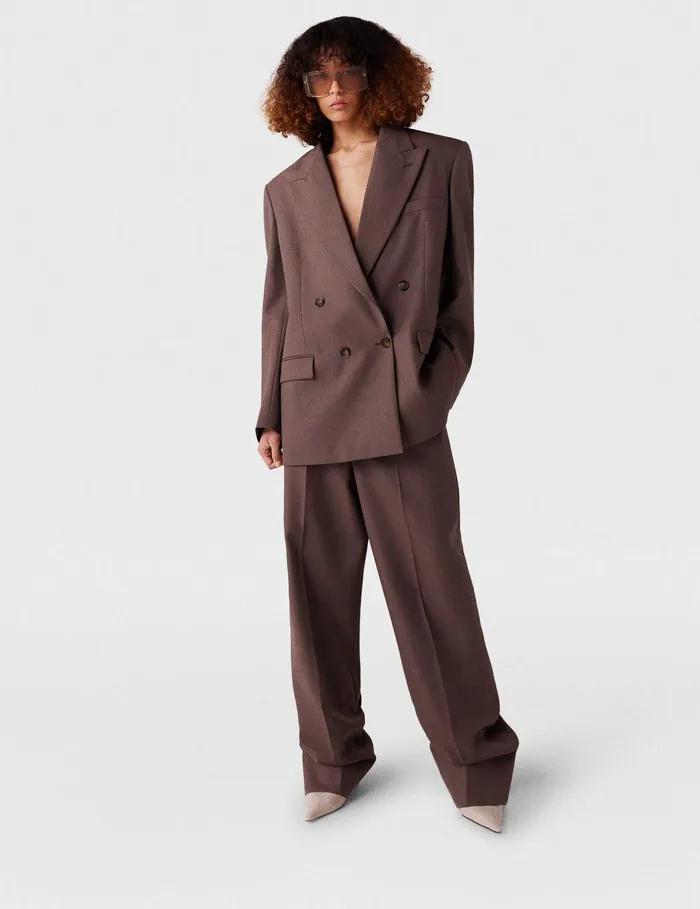 Stella McCartney Pants And Shorts Women Pleated LowRise Pants Taupe Brown Stella McCartney Pants And Shorts Women Pleated LowRise Pants Taupe Brown