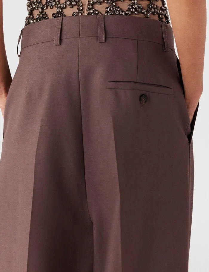 Stella McCartney Pants And Shorts Women Pleated LowRise Pants Taupe Brown Stella McCartney Pants And Shorts Women Pleated LowRise Pants Taupe Brown