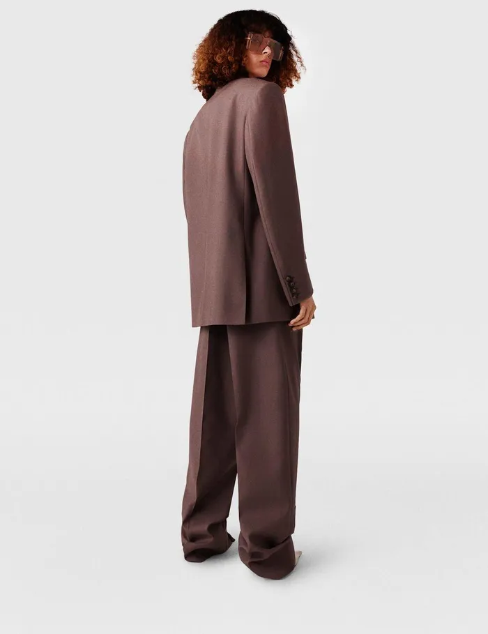Stella McCartney Pants And Shorts Women Pleated LowRise Pants Taupe Brown Stella McCartney Pants And Shorts Women Pleated LowRise Pants Taupe Brown