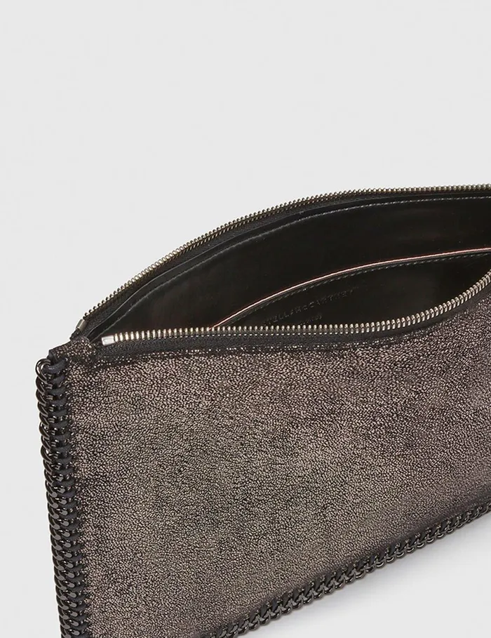 Stella McCartney Shoulder Bags Women Falabella Metallic Zipper Pouch Metallic