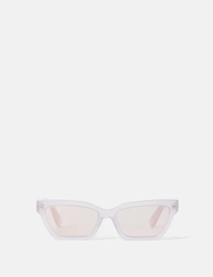 Stella McCartney Sunglasses Women Rectangular CatEye Sunglasses Opaline Lilac Stella McCartney Sunglasses Women Rectangular CatEye Sunglasses Opaline Lilac