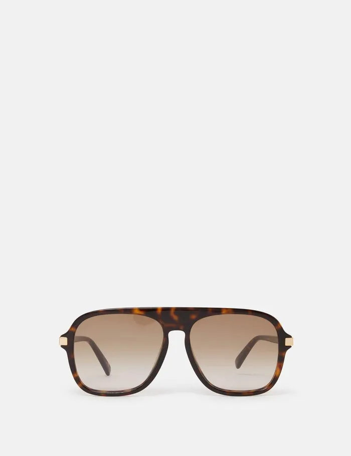 Stella McCartney Sunglasses Women StraightEdge Sunglasses Glossy Tortoiseshell And Gold Stella McCartney Sunglasses Women StraightEdge Sunglasses Glossy Tortoiseshell And Gold
