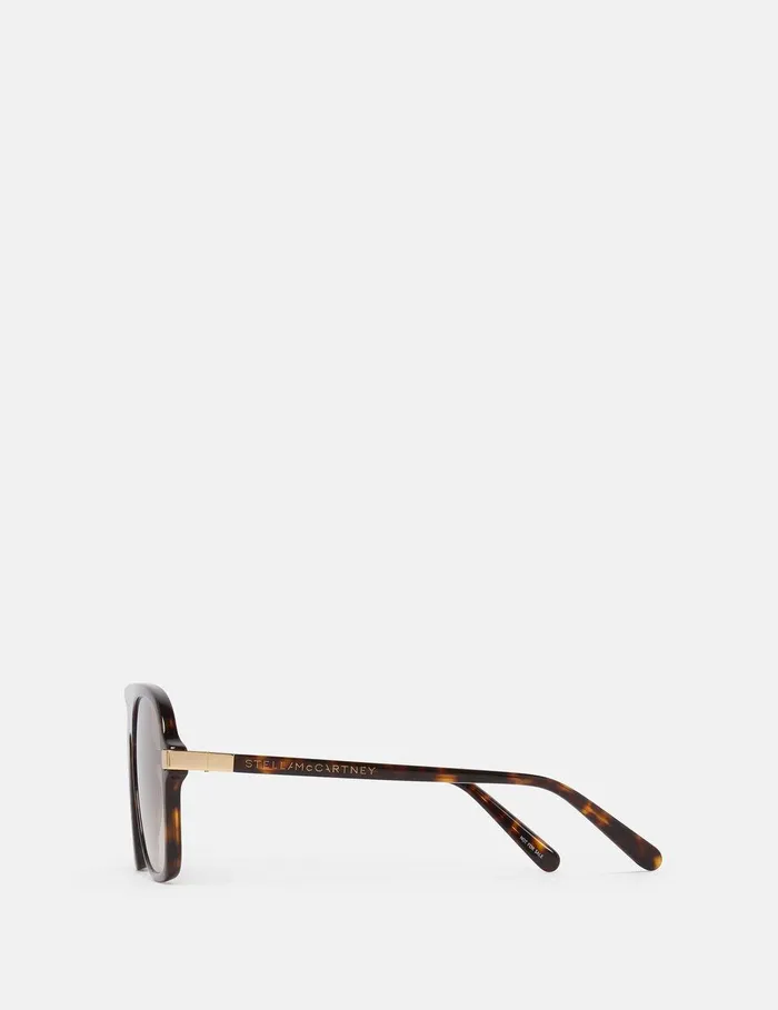 Stella McCartney Sunglasses Women StraightEdge Sunglasses Glossy Tortoiseshell And Gold Stella McCartney Sunglasses Women StraightEdge Sunglasses Glossy Tortoiseshell And Gold
