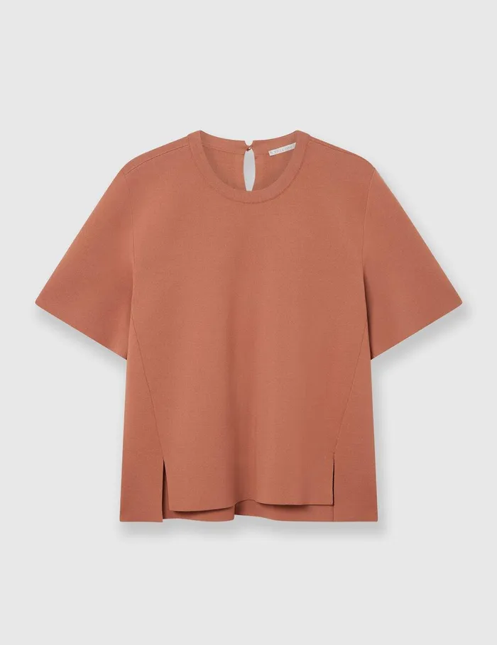 Stella McCartney Sweatshirts And TShirts Women Boxy Short Sleeve Tshirt Blush