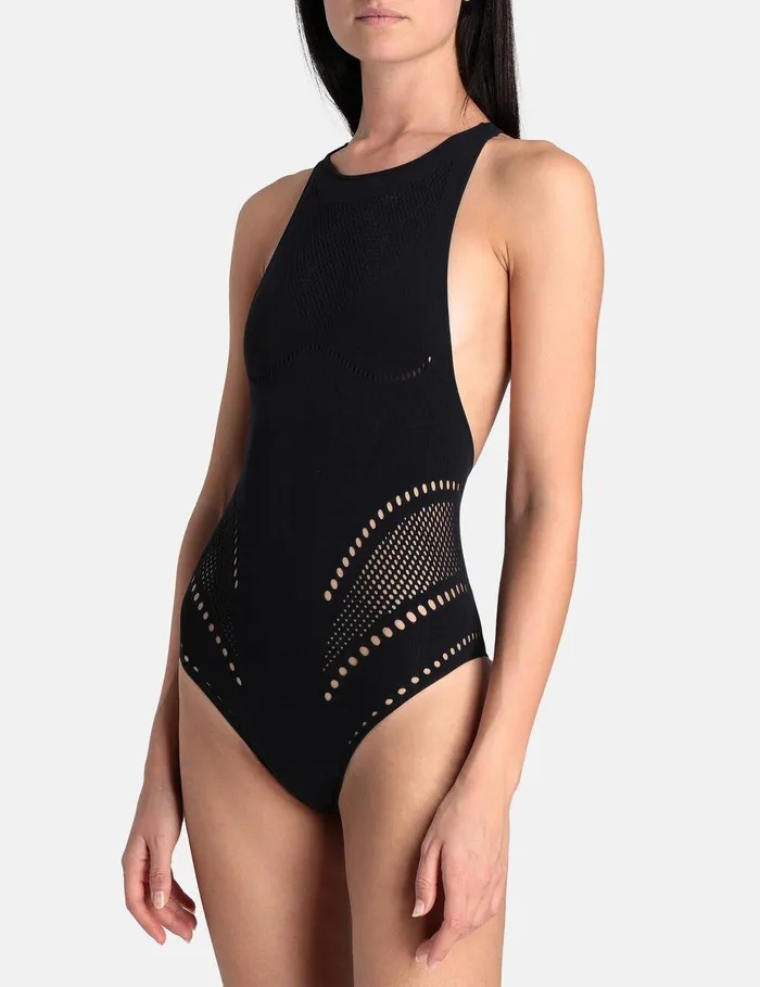 Stella McCartney Swimwear Women Stellawear Graphic Bodysuit Black