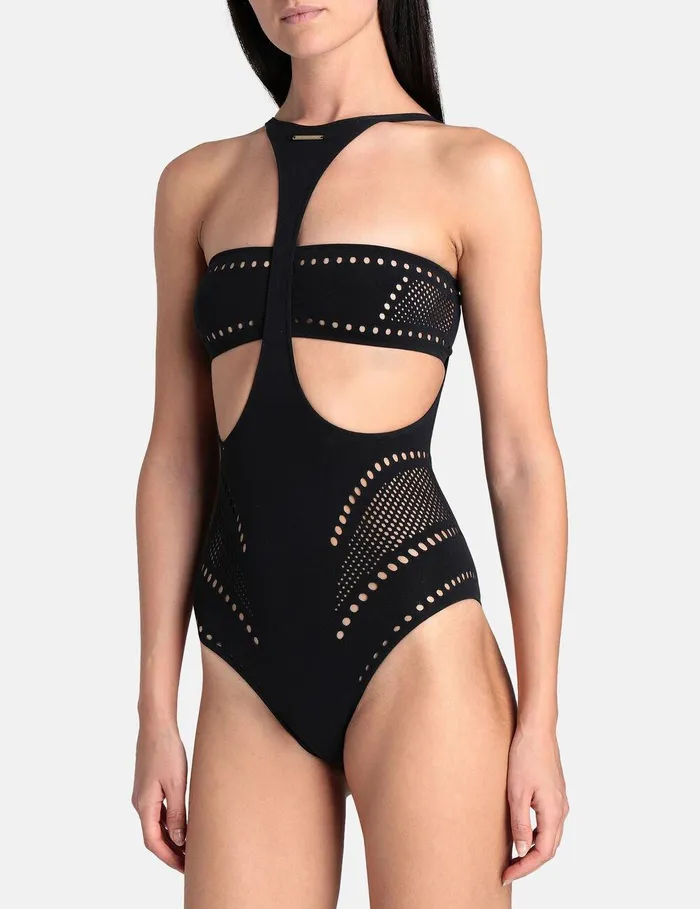 Stella McCartney Swimwear Women Stellawear Graphic Bodysuit Black