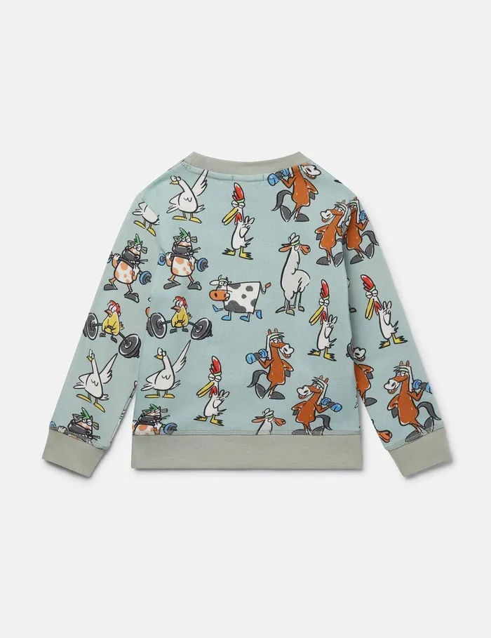 Stella McCartney TShirts And Sweatshirt Kids Animal Print Sweatshirt Multicolour Stella McCartney TShirts And Sweatshirt Kids Animal Print Sweatshirt Multicolour