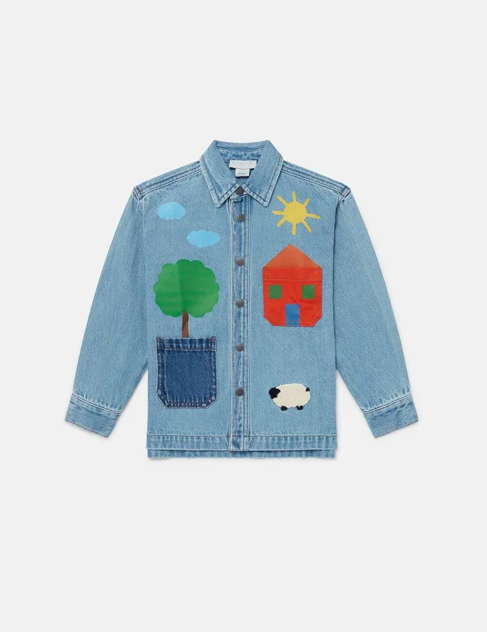 Stella McCartney TShirts And Sweatshirt Kids Farmyard Appliqu Shirt Multicolour
