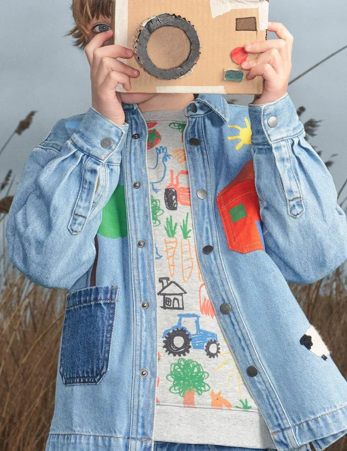 Stella McCartney TShirts And Sweatshirt Kids Farmyard Appliqu Shirt Multicolour Stella McCartney TShirts And Sweatshirt Kids Farmyard Appliqu Shirt Multicolour