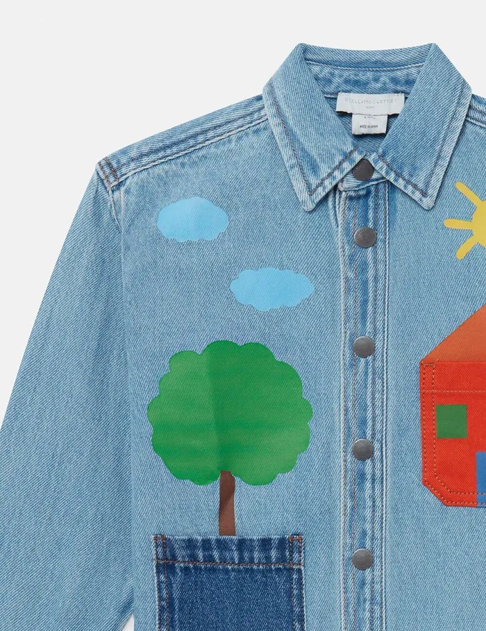Stella McCartney TShirts And Sweatshirt Kids Farmyard Appliqu Shirt Multicolour Stella McCartney TShirts And Sweatshirt Kids Farmyard Appliqu Shirt Multicolour
