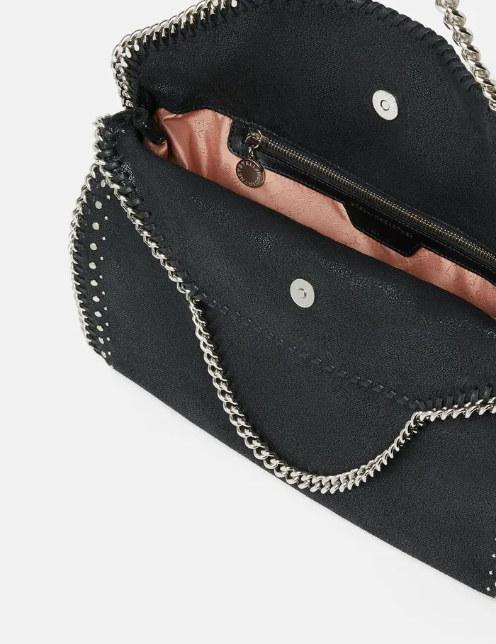 Stella McCartney TopHandle Bags Women Falabella FoldOver Tote Bag Pitch Black