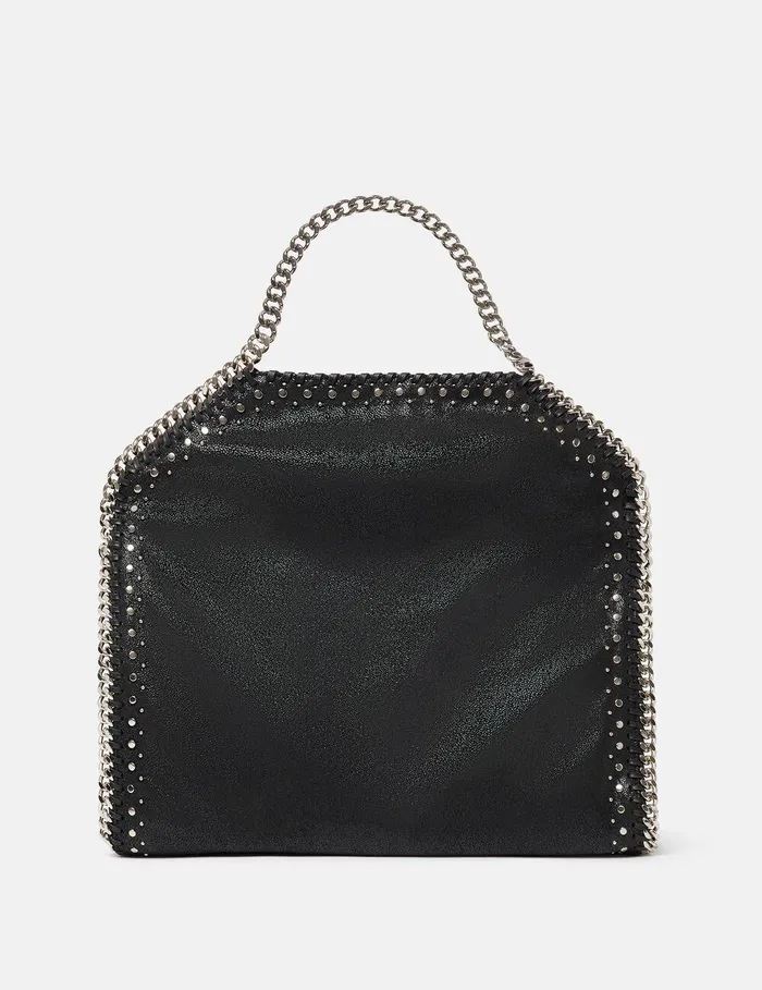 Stella McCartney TopHandle Bags Women Falabella FoldOver Tote Bag Pitch Black