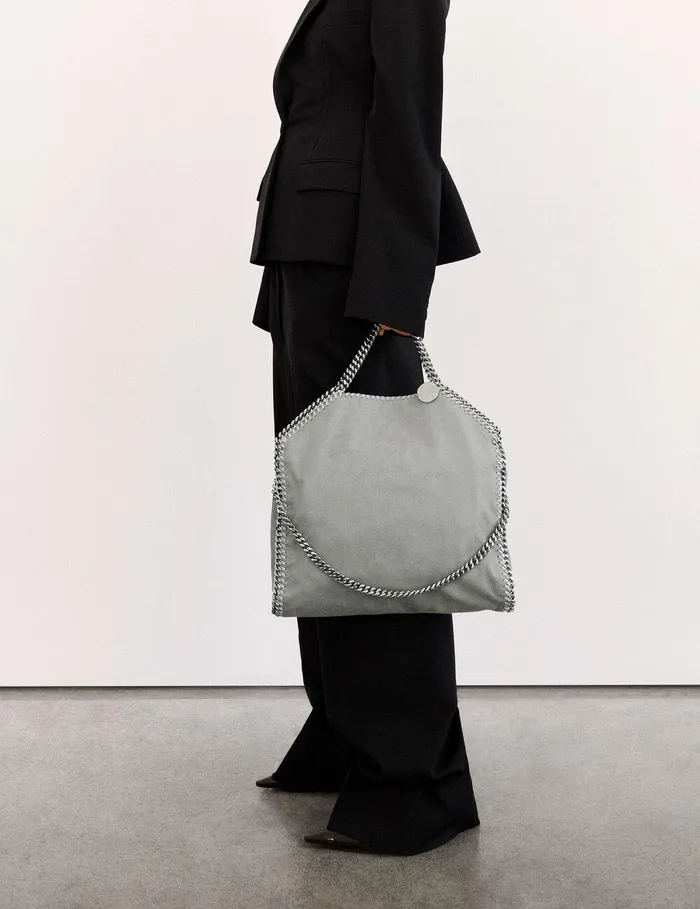 Stella McCartney TopHandle Bags Women Falabella FoldOver Tote Light Grey