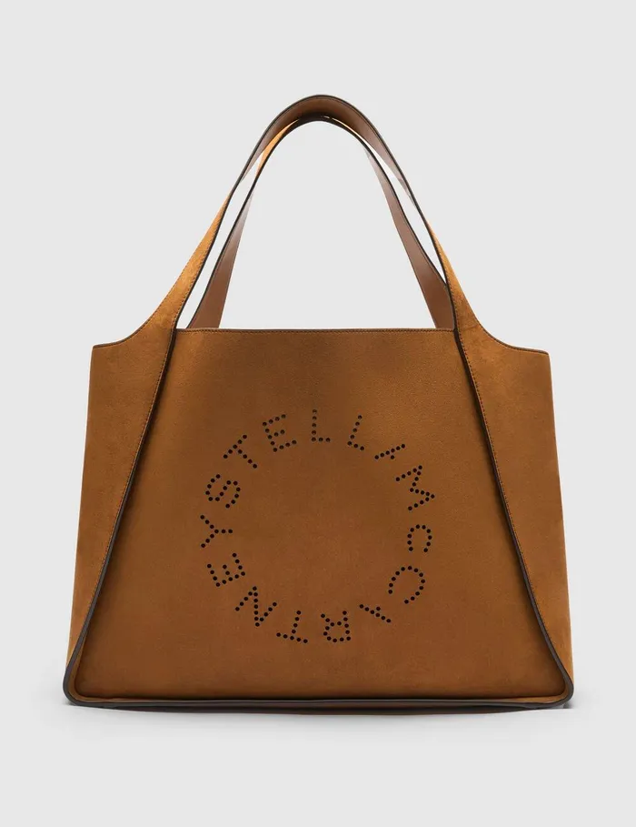 Stella McCartney TopHandle Bags Women Logo Large Tote Bag Brandy