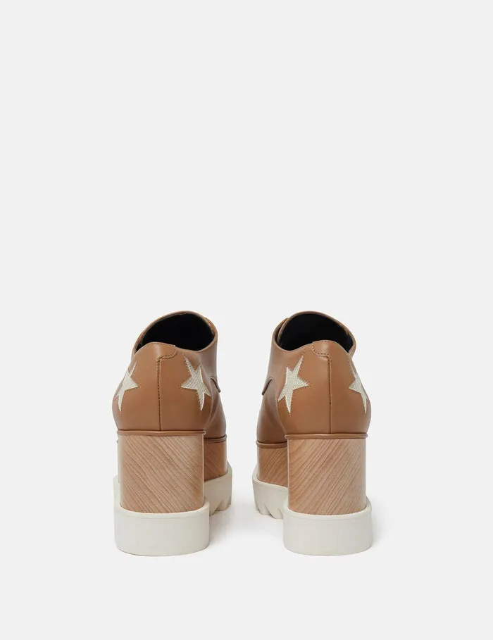 Stella McCartney Wedges Women Elyse Stars Platform Shoes Butterscotch Stella McCartney Wedges Women Elyse Stars Platform Shoes Butterscotch