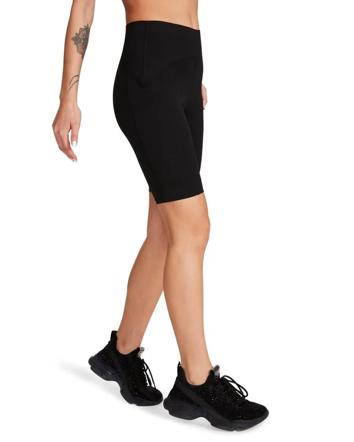 Steve Madden Active Bike Short Black Womens Bottoms Steve Madden Active Bike Short Black Womens Bottoms