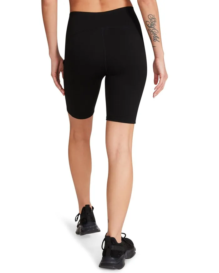 Steve Madden Active Bike Short Black Womens Bottoms Steve Madden Active Bike Short Black Womens Bottoms