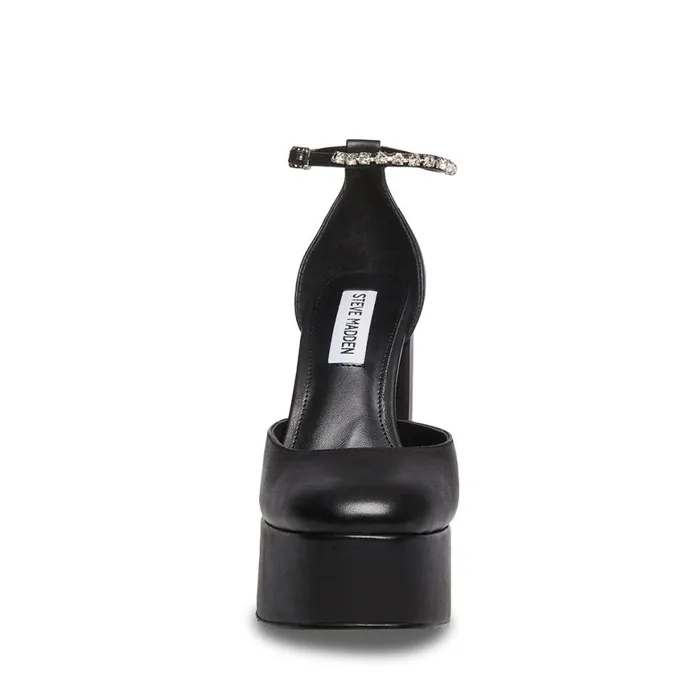 Steve Madden Bangle Black Leather Womens Platforms Steve Madden Bangle Black Leather Womens Platforms