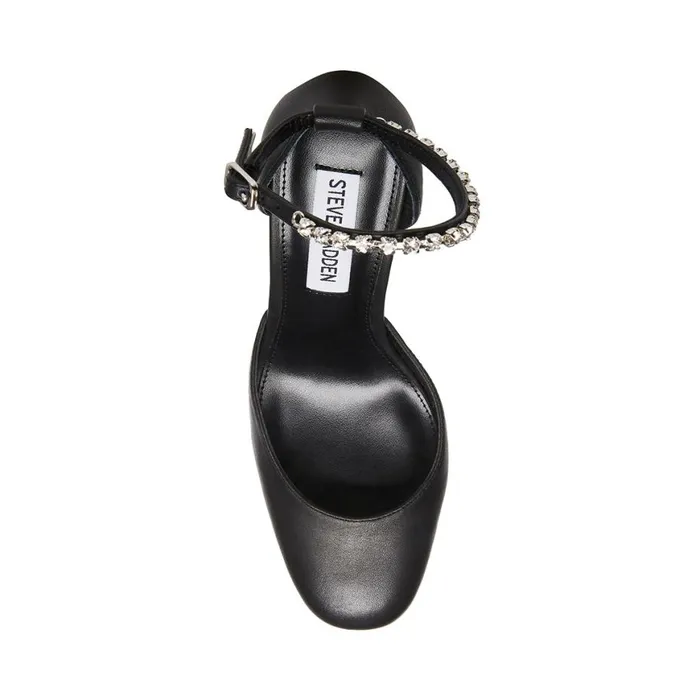 Steve Madden Bangle Black Leather Womens Platforms Steve Madden Bangle Black Leather Womens Platforms