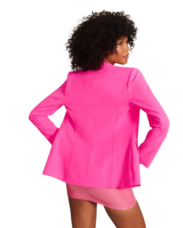Steve Madden Blazer Hot Pink Womens Jackets and Coats