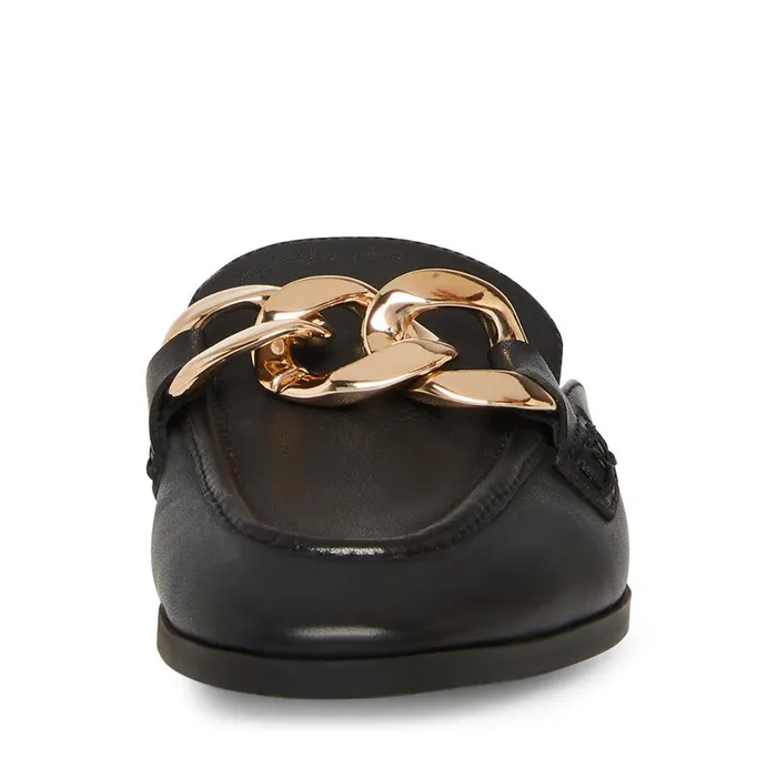 Steve Madden Cally Black Leather Womens Mules Steve Madden Cally Black Leather Womens Mules