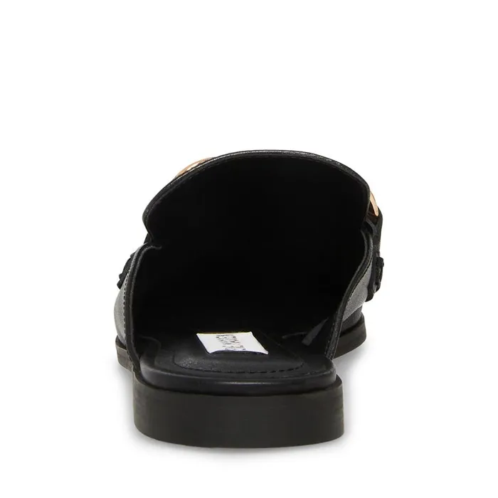 Steve Madden Cally Black Leather Womens Mules Steve Madden Cally Black Leather Womens Mules